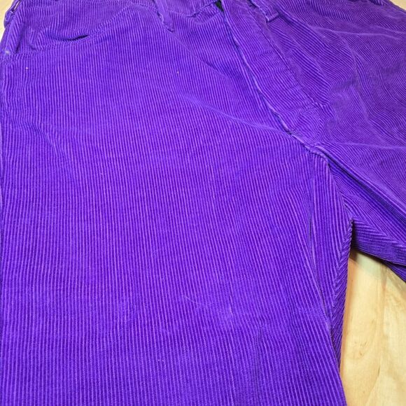 Vintage‎ Bare Kat Corduroy Purple Straight Leg Pants 30" Waist Rare - Picture 9 of 9